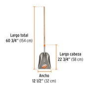 Pala carbonera Classic, mango largo 49', TRUPER