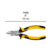 Pinza de corte diagonal 6' mango Comfort Grip, PRETUL