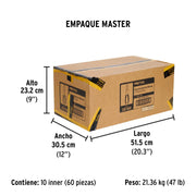 Pinza de chofer 10' mango de PVC, PRETUL