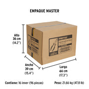 Pinza de chofer 6' mango Comfort Grip, PRETUL