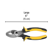 Pinza de chofer 6' mango Comfort Grip, PRETUL