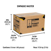Pinza de chofer 6' mango de PVC, PRETUL