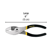 Pinza de chofer 6' mango de PVC, PRETUL