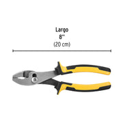 Pinza de chofer 8' mango Comfort Grip, PRETUL