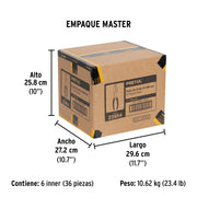 Pinza de chofer 8' mango de PVC, PRETUL