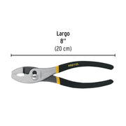 Pinza de chofer 8' mango de PVC, PRETUL