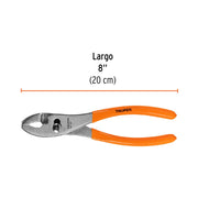Pinza de chofer 8' mango de PVC, TRUPER