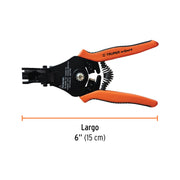 Pinza 6' pela cables automática, 16 a 12 AWG, TRUPER EXPERT