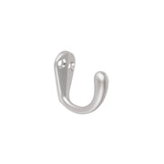 Gancho sencillo tipo perchero, 4 cm, cromo mate, HERMEX