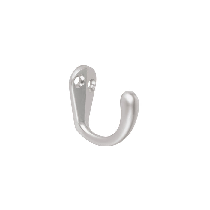 Gancho sencillo tipo perchero, 4 cm, cromo mate, HERMEX