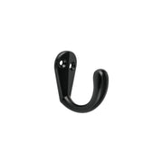 Gancho sencillo tipo perchero, 4 cm, negro, HERMEX