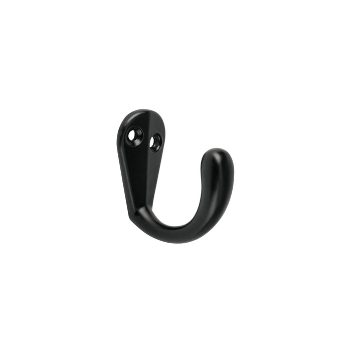 Gancho sencillo tipo perchero, 4 cm, negro, HERMEX