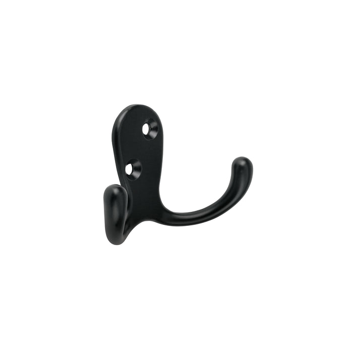 Gancho doble tipo perchero, 7 cm, negro, HERMEX
