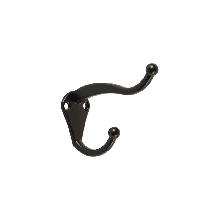 Gancho tipo perchero sombrero y abrigo, 4 cm, negro, HERMEX