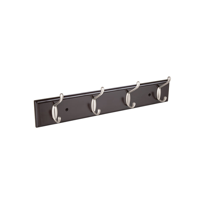 Perchero para pared con 4 ganchos, 10 cm, satinados, HERMEX