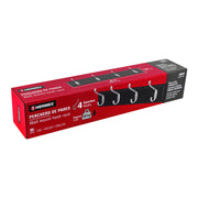 Perchero para pared con 4 ganchos, 10 cm, satinados, HERMEX