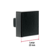Perilla estilo 'Andamio' acabado negro, HERMEX