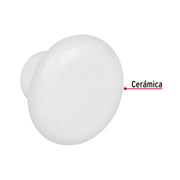 Perilla cerámica blanca, HERMEX