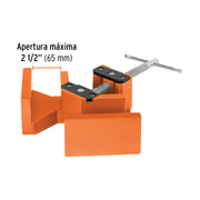 Prensa esquinera profesional, 2-1/2' de aluminio, TRUPER
