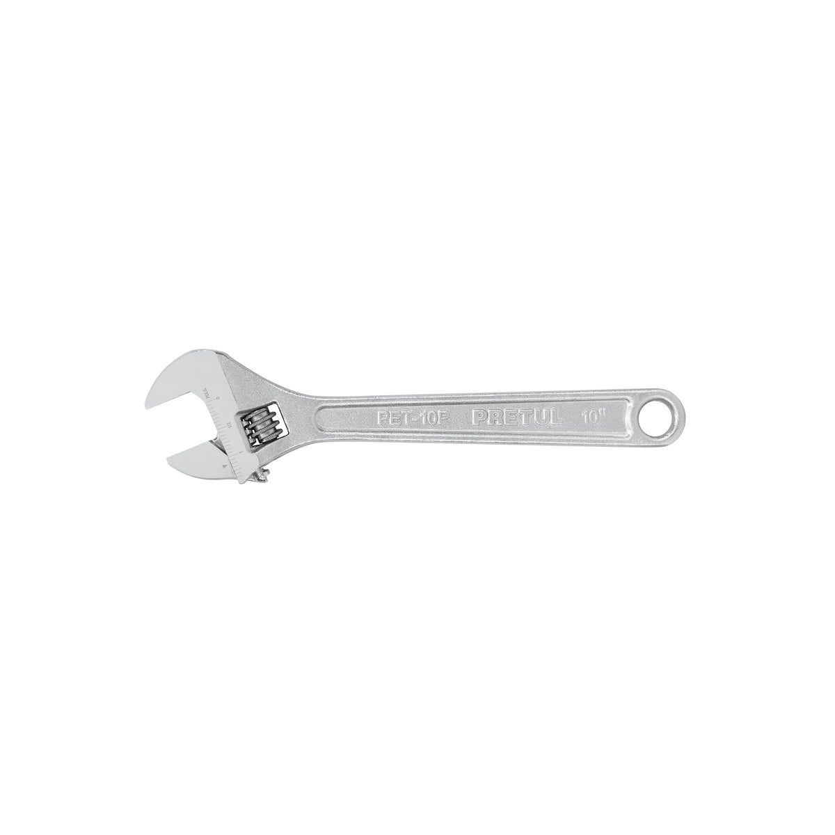 Llave ajustable (perico) 10' cromada, PRETUL