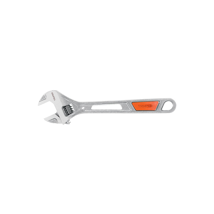 Llave ajustable (perico) 10' cromada, TRUPER