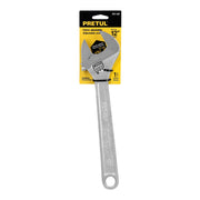 Llave ajustable (perico) 12' cromada, PRETUL