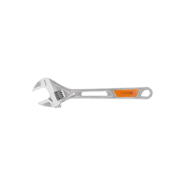 Llave ajustable (perico) 12' cromada, TRUPER