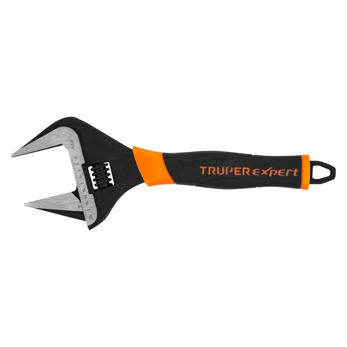 Llave ajustable (perico) 12' boca ancha Comfort Grip, EXPERT
