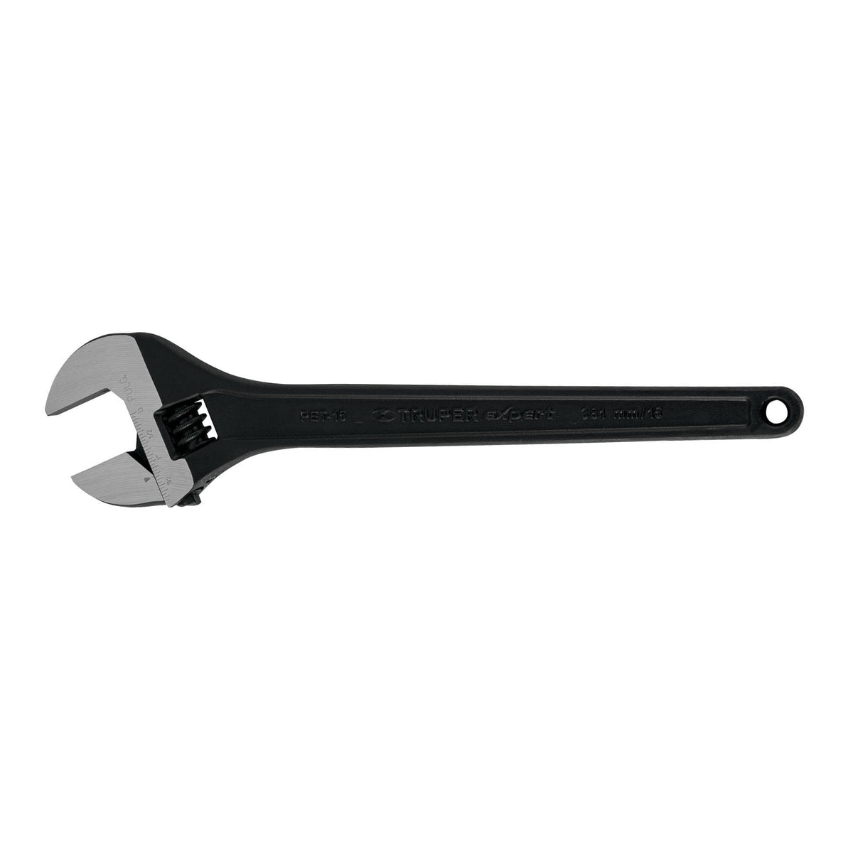 Llave ajustable (perico) 15' profesional pavonada, EXPERT