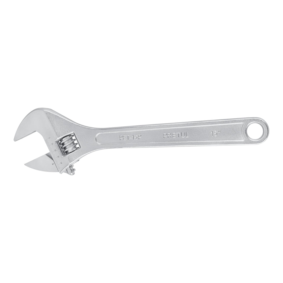 Llave ajustable (perico) 15' cromada, PRETUL