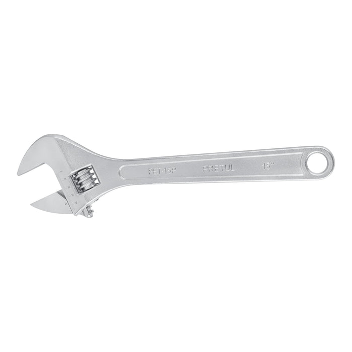 Llave ajustable (perico) 15' cromada, PRETUL
