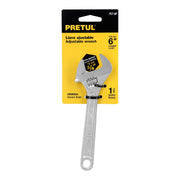 Llave ajustable (perico) 6' cromada, PRETUL