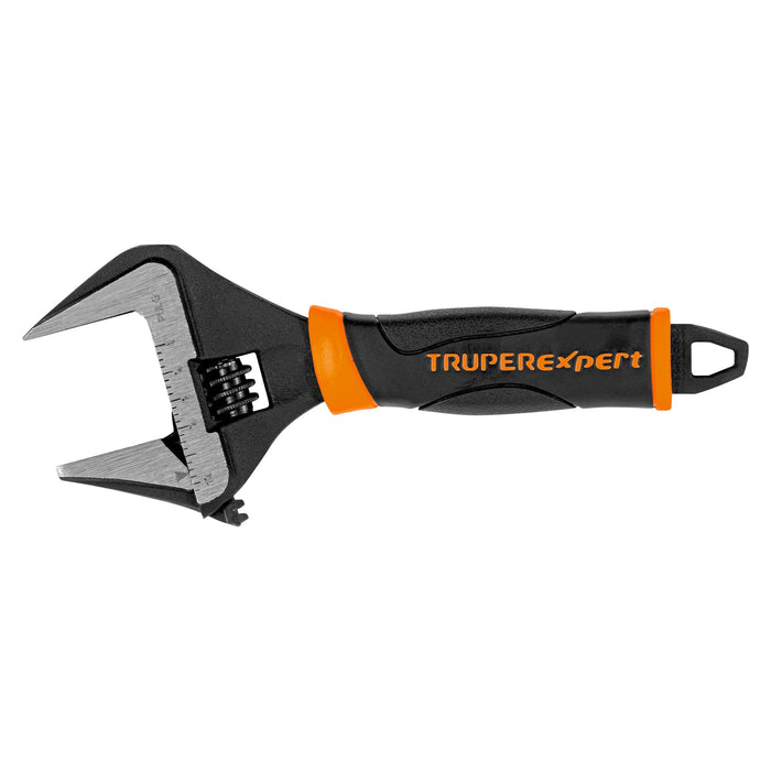 Llave ajustable (perico) 6' boca ancha Comfort Grip, EXPERT