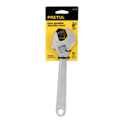 Llave ajustable (perico) 8' cromada, PRETUL