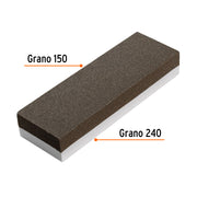 Piedra para asentar 150 mm, doble grano 150 y 240, TRUPER