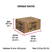 Pistón a gas con capacidad de 100 N / 10 kg, HERMEX