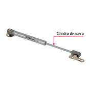 Pistón a gas con capacidad de 120 N / 12 kg, HERMEX