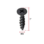 100 pijas #10 x 1'cabeza plana phillips multiusos