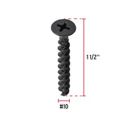100 pijas #10 x 1-1/2'cabeza plana phillips multiusos