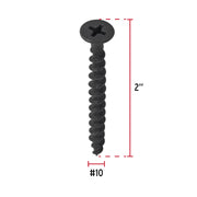 100 pijas #10 x 2'cabeza plana phillips multiusos