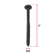 100 pijas #10 x 3'cabeza plana phillips multiusos