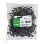 100 pijas #12 x 1-3/4'cabeza plana phillips multiusos