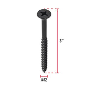 100 pijas #12 x 3'cabeza plana phillips multiusos