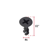 100 pijas #6 x 1/2'cabeza plana phillips multiusos