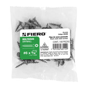 100 pijas #6 x 3/4'cabeza plana phillips multiusos
