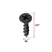 100 pijas #6 x 3/4'cabeza plana phillips multiusos