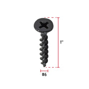 100 pijas #6 x 1'cabeza plana phillips multiusos