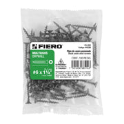 100 pijas #6 x 1-1/4'cabeza plana phillips multiusos