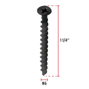 100 pijas #6 x 1-1/4'cabeza plana phillips multiusos