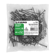 100 pijas #6 x 1-5/8'cabeza plana phillips multiusos